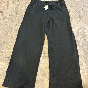 Aerie Waffle Wide Leg Skater Pant Sz L